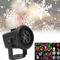 Crie um Clima de Natal com o Projetor de Luzes Coloridas e Figuras Festivas
