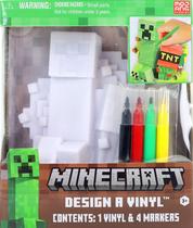 Crie um conjunto de vinil Tara Toys Minecraft com 4 marcadores de cores Crie um conjunto de vinil Tara Toys Minecraft com 4 marcadores de cores