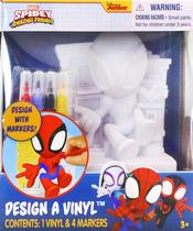 Crie um conjunto de vinil Tara Toys Spidey com 4 marcadores de cor Crie um conjunto de vinil Tara Toys Spidey com 4 marcadores de cor