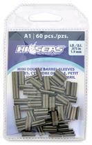 Crimp Sleeves Hi-Seas Mini Double Barrel Copper 1,9 mm, preto Crimp Sleeves Hi-Seas Mini Double Barrel Copper 1,9 mm, preto