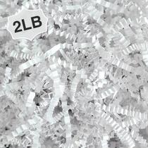 Crinkle Cut Paper Shred Filler Corlcol 1 kg para caixa de presente branca