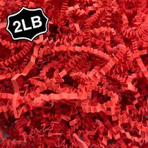Crinkle Cut Paper Shred Filler Corlcol 1kg para caixa de presente vermelha