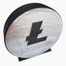 Criptomoeda 3D Litecoin (LTC) Decorativa 16CM