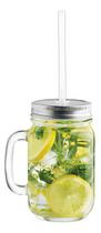 CRISA DRINKING CANECA 14x8x8cm 485ml VIDRO TRANSP COM TAMPA