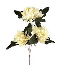 Crisântemo Branco 62X18X15Cm Flor Planta Artificial - Inigual