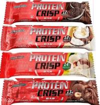 Crisp Bar Protein Sabor Duo Crunch,Ovomaltine e Trufa de Avelã de 45g-Kit 03-Integralmedica Crisp Bar Protein Sabor Duo Crunch,Ovomaltine e Trufa de Avelã de 45g-Kit 03-Integralmedica