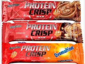 Crisp Bar Protein Sabores Diversos de 45gKit com 06 unidades Integralmedica