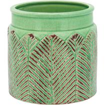 CRISPIN VASO 14x14x14cm CERÂMICA VERDE CRISPIN VASO 14x14x14cm CERÂMICA VERDE