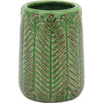 CRISPIN VASO 9x6x6cm CERÂMICA VERDE