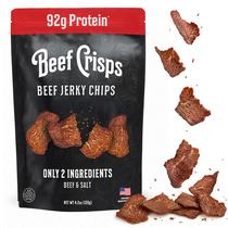 Crisps de Carne da Bingeworthy Snacks - Chips de Carne Crocantes, Ultra Alta Proteína, 92 g de Proteína por Saquinho, 2 Ingredientes (Carne & Sal), 0 g de Açúcar, 0 g de Carboidratos, Keto Paleo Carnívoro, Assado, Não Frito, Feito nos EUA, 119 g Crisps de Carne da Bingeworthy Snacks - Chips de Carne Crocantes, Ultra Alta Proteína, 92 g de Proteína por Saquinho, 2 Ingredientes (Carne & Sal), 0 g de Açúcar, 0 g de Carboidratos, Keto Paleo Carnívoro, Assado, Não Frito, Feito nos EUA, 119 g