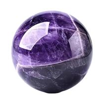 Cristal De Ametista Natural Para Cura, Pedra Preciosa, 5 Peças, Decoração De Yoga, Bola De Energia