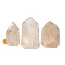 Cristal de Quartzo Lapidado Ponta Gerador - 1 Kg - Natural - 200 a 600g - Classe C - Atacado Cristal de Quartzo Lapidado Ponta Gerador - 1 Kg - Natural - 200 a 600g - Classe C - Atacado