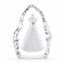 Cristal Decorativo Aparecida 12cm Imagem Religiosa Luxo Cristal Decorativo Aparecida 12cm Imagem Religiosa Luxo