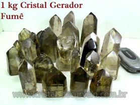 Cristal Fumê Quartzo Gerador Ponta Lapidado 5 kg - Pedras de Garimpo Atacado Cristal Fumê Quartzo Gerador Ponta Lapidado 5 kg - Pedras de Garimpo Atacado