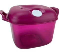 Cristal Pop 1,9 Litros Quadrada Rosa Pink (Policarbonato) Tupperware