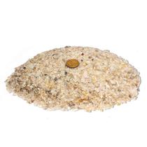 Cristal Rutilado Rolado no Quartzo Natural Areia 1 a 5mm Tipo B - 5kg