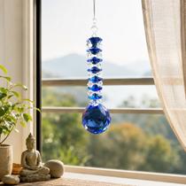Cristal Suncatcher Jardim Feng Shui Azul Cristal Suncatcher Jardim Feng Shui Azul