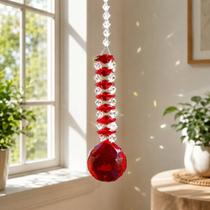 Cristal Suncatcher Jardim Feng Shui Vermelho Cristal Suncatcher Jardim Feng Shui Vermelho