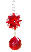 Cristal Suncatcher sala quarto jardim Chakras Facial Red Cristal Suncatcher sala quarto jardim Chakras Facial Red