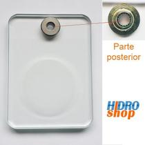 Cristal Vidro para Saboneteira Deca Quadrado Com Cromado - 4670020 Cristal Vidro para Saboneteira Deca Quadrado Com Cromado - 4670020