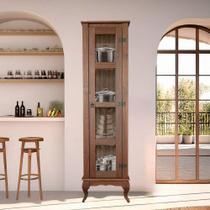 Cristaleira 1 Porta Vidro Torre Madeira Maciça D161 Shop JM