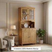 Cristaleira 2+2 Portas Linha Rubi - Finestra Móveis - Madeira Maciça Cristaleira 2+2 Portas Linha Rubi - Finestra Móveis - Madeira Maciça
