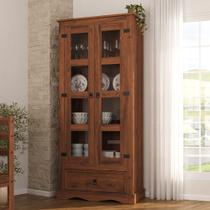 Cristaleira 2 Portas + 1 Gaveta Acapulco