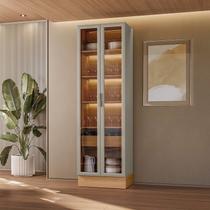 Cristaleira 2 Portas 1 Gaveta com Led Allure Cristaleira 2 Portas 1 Gaveta com Led Allure