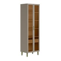 Cristaleira 2 Portas 1 Gaveta e Led Allure Linea Brasil