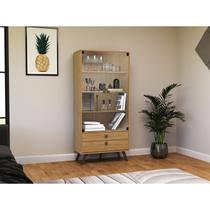 Cristaleira 2 Portas 2 Gaveta Retrô