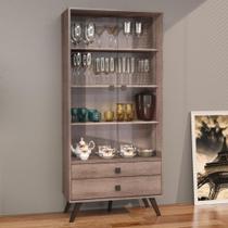 Cristaleira 2 Portas 2 Gavetas RT3151 Movelbento