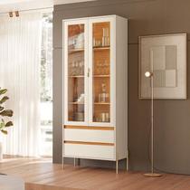 Cristaleira 2 Portas de Vidro e 2 Gavetas MDF Pés em Dourado 184CMX74CM Brisa Branco Cristaleira 2 Portas de Vidro e 2 Gavetas MDF Pés em Dourado 184CMX74CM Brisa Branco