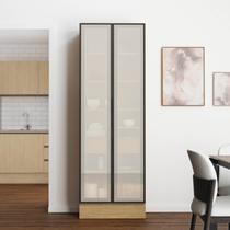 Cristaleira 2 Portas Reflecta 70cm Nara CabeCasa MadeiraOriginals