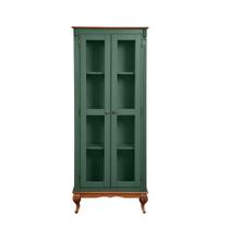 Cristaleira 2 Portas Vidro Madeira Versalhes Verde Cristaleira 2 Portas Vidro Madeira Versalhes Verde