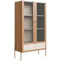 Cristaleira 2 Pt Vidro 1 Gvt Pes Metal 28963 Hanover