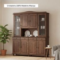 Cristaleira 4+4 Portas Linha Rubi - Finestra Móveis - Madeira Maciça Cristaleira 4+4 Portas Linha Rubi - Finestra Móveis - Madeira Maciça