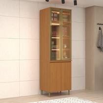 Cristaleira 4 Portas 65cm com Led Florença