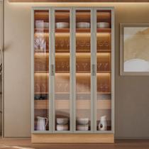 Cristaleira 4 Portas de Vidro e LED Em MDF Allure Linea Brasil