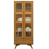 Cristaleira Adega Reflecta 2 Portas de Vidro c/ LED - Mavaular