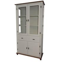 Cristaleira / Arca Oratória Antique fechada-Prateleira Maciça - 723