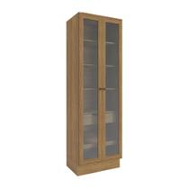 Cristaleira Celeste Kappesberg 100% Mdf 2 Portas 1 Gaveta Nogueira 72cm Cristaleira Celeste Kappesberg 100% Mdf 2 Portas 1 Gaveta Nogueira 72cm