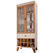 Cristaleira Com Nicho Adega 02 Portas Luma B01 Off White Cinamomo Cristaleira Com Nicho Adega 02 Portas Luma B01 Off White Cinamomo