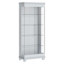 Cristaleira Cristal Branco Acetinado - Imcal Cristaleira Cristal Branco Acetinado - Imcal