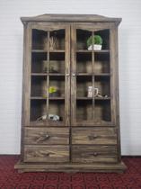 Cristaleira De Madeira Rustic Adelin C22