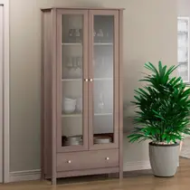 Cristaleira de Vidro 2 Portas 1 Gaveta E-954 Cristaleira de Vidro 2 Portas 1 Gaveta E-954