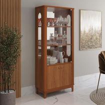 Cristaleira de Vidro e Espelho Moderna 180x74cm Jade Lukaliam Jequitiba Cristaleira de Vidro e Espelho Moderna 180x74cm Jade Lukaliam Jequitiba