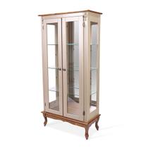 Cristaleira de Vidro e Madeira com 2 Portas Antique - 2076-E