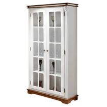 Cristaleira de Vidro e Madeira com 2 Portas Manchester - M52036