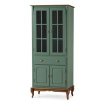 Cristaleira de Vidro e Madeira Hannover com 4 Portas e 1 Gaveta - M560809