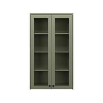 Cristaleira de Vidro Herval Viana, Verde Hill, 2 Portas, MDF Cristaleira de Vidro Herval Viana, Verde Hill, 2 Portas, MDF